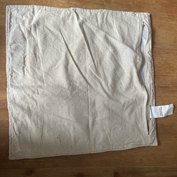 Pottery Barn Navy & Ivory Chevron Embroidered Pillow Cover - Picture 4 of 4